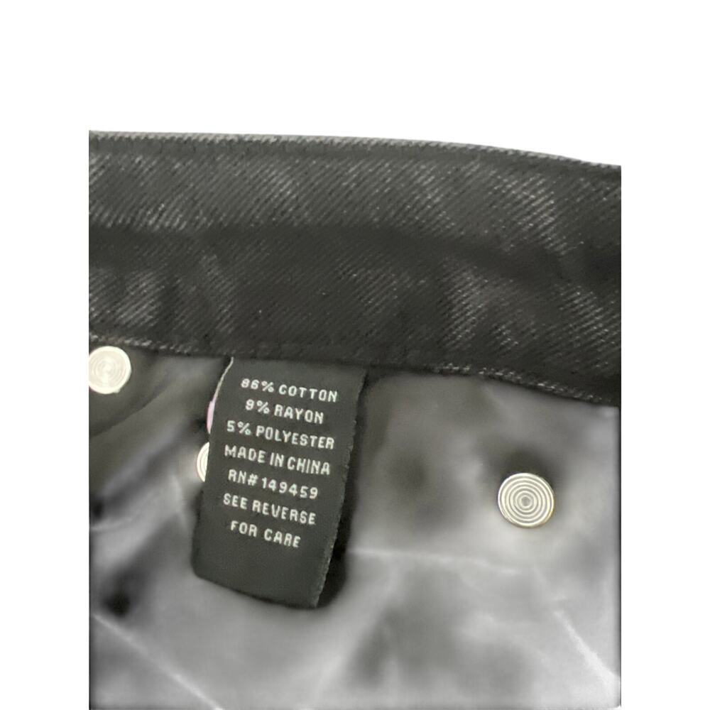 NWT Ashley Mason women Black high rise straight legs denim size 5. - Picture 9 of 9